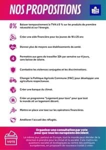 Profession de foi (Facile À Lire et à Comprendre) de la liste Changer l'Europe - Elections Européennes 2024 page 1