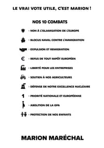 Profession de foi (Facile À Lire et à Comprendre) de la liste La France fière - Elections Européennes 2024 page 1