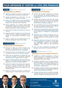 Profession de foi de la liste La droite pour faire entendre la voix des français en Europe - Elections Européennes 2024 page 1