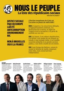 Profession de foi de la liste Nous le peuple - Elections Européennes 2024 page 2