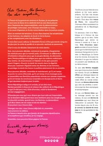 Profession de foi d'Anne Hidalgo au premier tour de l'élection présidentielle 2022 page 4
