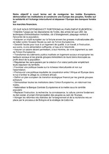 Profession Foi Démocratie Représentative Elections Européennes 2019 page 2