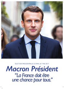 Profession de foi d'Emmanuel Macron au premier tour de l'élection présidentielle 2017 page 1