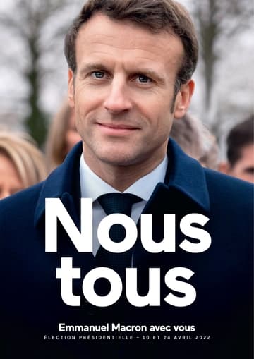 Profession de foi d'Emmanuel Macron au premier tour de l'élection présidentielle 2022