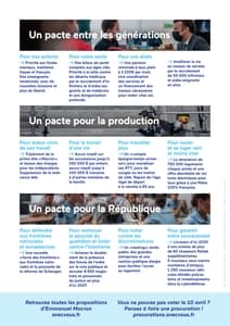 Profession de foi d'Emmanuel Macron au premier tour de l'élection présidentielle 2022 page 4
