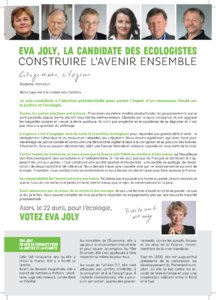 Profession de foi d'Eva Joly au premier tour de l'élection présidentielle 2012 page 3