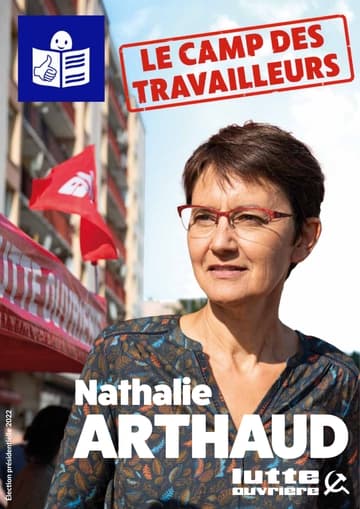 Profession de foi (Facile À Lire et à Comprendre) de Nathalie Arthaud au premier tour de l'élection présidentielle 2022
