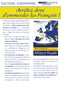 Profession Foi Une France Royale Au Coeur De L'Europe - Elections Européennes 2019 page 1