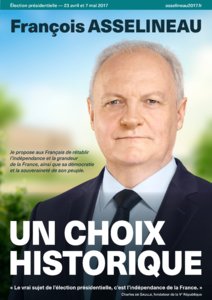 Profession de foi de François Asselineau au premier tour de l'élection présidentielle 2017 page 1
