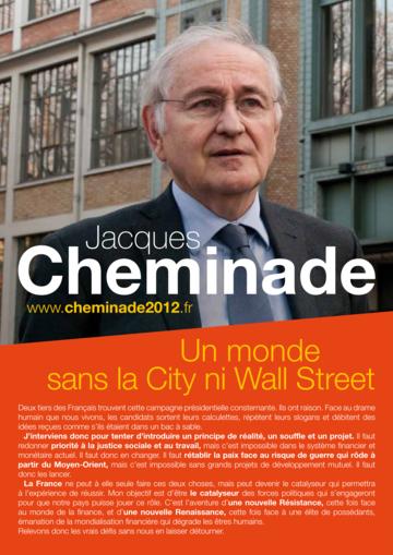 Profession de foi de Jacques Cheminade au premier tour de l'élection présidentielle 2012