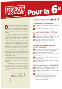 Profession de foi de Jean-Luc Mélenchon au premier tour de l'élection présidentielle 2012 page 2
