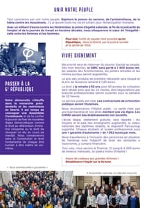 Profession de foi de Jean-Luc Mélenchon au premier tour de l'élection présidentielle 2022 page 2