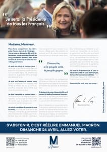 Profession de foi de Marine Le Pen au second tour de l'élection présidentielle 2022 page 3