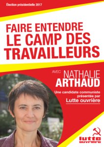 Profession de foi de Nathalie Arthaud au premier tour de l'élection présidentielle 2017 page 1