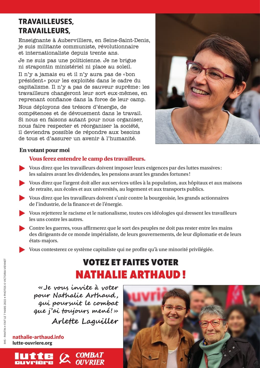 Profession De Foi De Nathalie Arthaud Au Premier Tour De L lection 