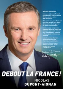 Profession de foi de Nicolas Dupont-Aignan au premier tour de l'élection présidentielle 2017 page 1