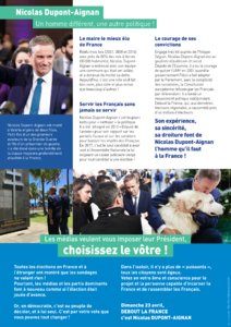 Profession de foi de Nicolas Dupont-Aignan au premier tour de l'élection présidentielle 2017 page 4