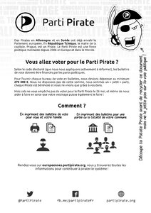 Profession Foi Parti Pirate - Elections Européennes 2019 page 1