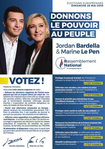 Profession Foi Prenez Le Pouvoir - Elections Européennes 2019
