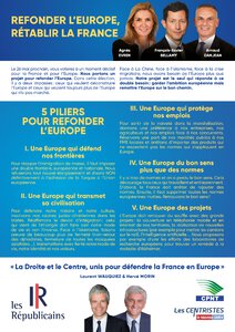 Profession Foi Union De La Droite Et Du Centre - Elections Européennes 2019 page 1