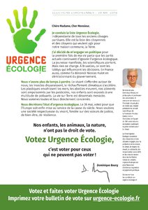 Profession Foi Urgence Ecologie - Elections Européennes 2019 page 1