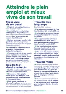 Programme d'Emmanuel Macron à l'élection présidentielle 2022 page 13