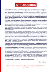 Programme d'Éric Zemmour à l'élection présidentielle 2022 page 2