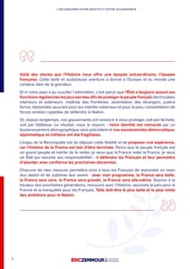 Programme d'Éric Zemmour à l'élection présidentielle 2022 page 5