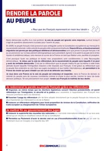 Programme d'Éric Zemmour à l'élection présidentielle 2022 page 6