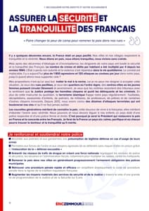 Programme d'Éric Zemmour à l'élection présidentielle 2022 page 11