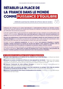 Programme d'Éric Zemmour à l'élection présidentielle 2022 page 15