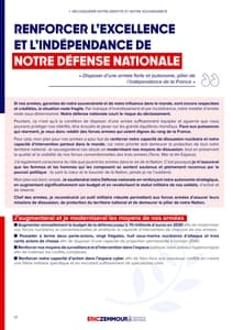Programme d'Éric Zemmour à l'élection présidentielle 2022 page 17