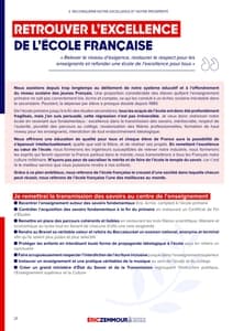 Programme d'Éric Zemmour à l'élection présidentielle 2022 page 21