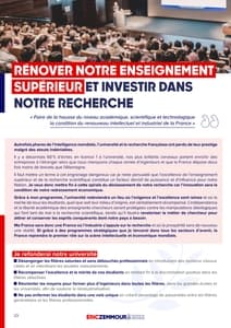 Programme d'Éric Zemmour à l'élection présidentielle 2022 page 23