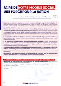 Programme d'Éric Zemmour à l'élection présidentielle 2022 page 50