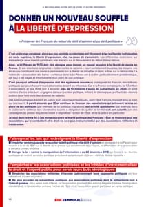 Programme d'Éric Zemmour à l'élection présidentielle 2022 page 62