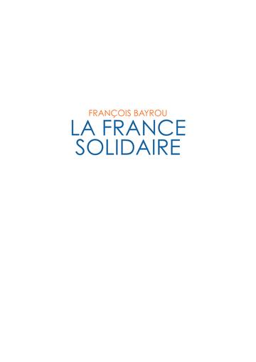 Programme de François Bayrou à l'élection présidentielle 2012