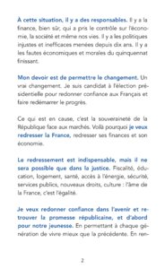 Programme de François Hollande à l'élection présidentielle 2012 page 4