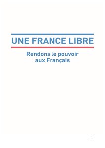 Programme de Nicolas Dupont-Aignan à l'élection présidentielle 2017 page 11