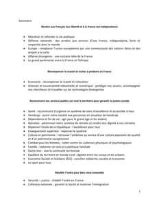 Programme de Nicolas Dupont-Aignan à l'élection présidentielle 2022 page 2