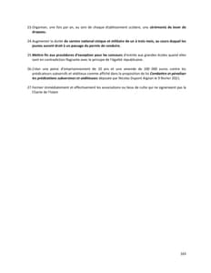 Programme de Nicolas Dupont-Aignan à l'élection présidentielle 2022 page 163