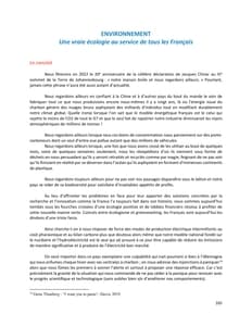 Programme de Nicolas Dupont-Aignan à l'élection présidentielle 2022 page 165