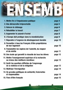 Programme de Nicolas Sarkozy à l'élection présidentielle 2007 page 2