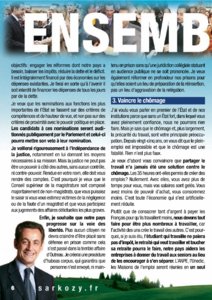 Programme de Nicolas Sarkozy à l'élection présidentielle 2007 page 6