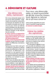 Programme de Philippe Poutou à l'élection présidentielle 2012 page 19