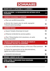Programme de Philippe Poutou à l'élection présidentielle 2022 page 2