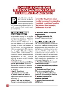 Programme de Philippe Poutou à l'élection présidentielle 2022 page 22